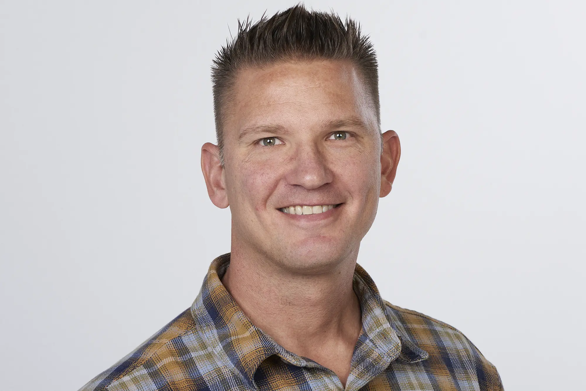 Headshot before professional editing